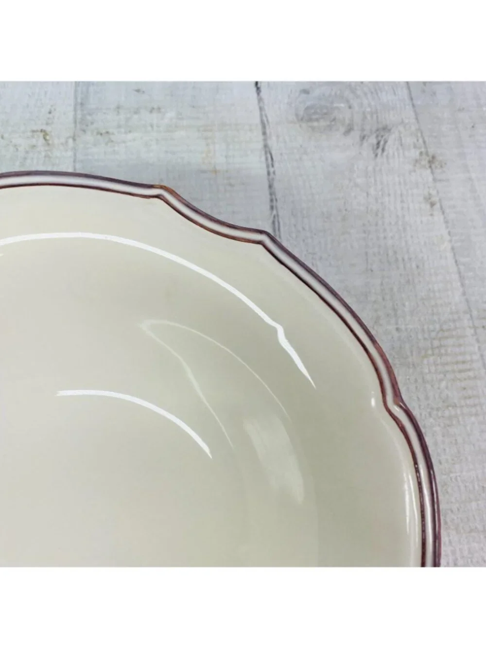 Bordallo Pinheiro Portugal CHAMBORD Scalloped Cream Soup Ceral Bowls Set of 4